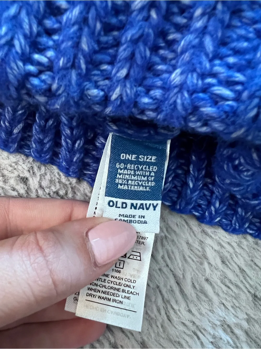 NWT Old Navy Blue Knit Hat